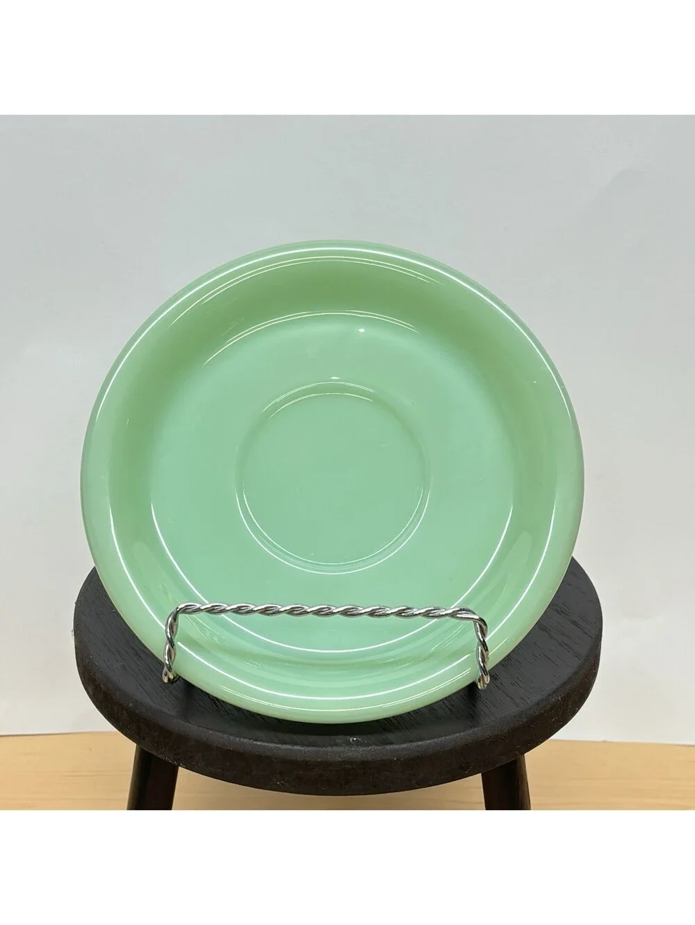Vintage Fire-King Jadeite Heavy Restaurant Ware Coffee Cup Saucer Set